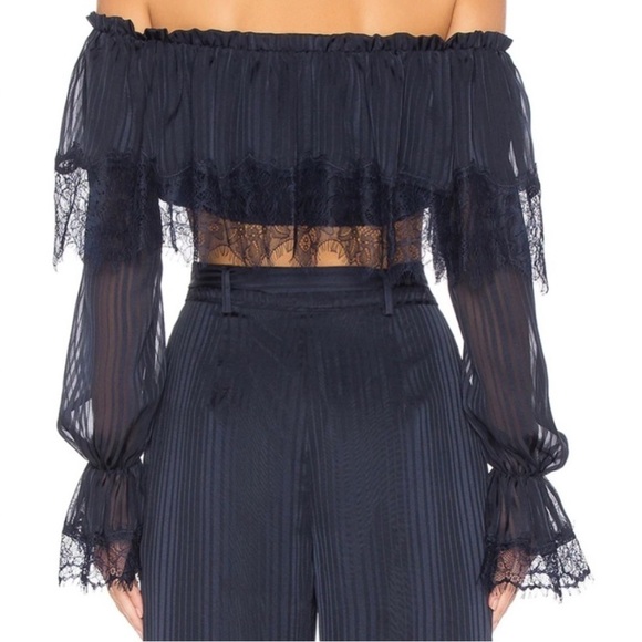 🅽🅴🆆 Tularosa Annie Crop Top in Iris Blue, women's size XS - Picture 4 of 17